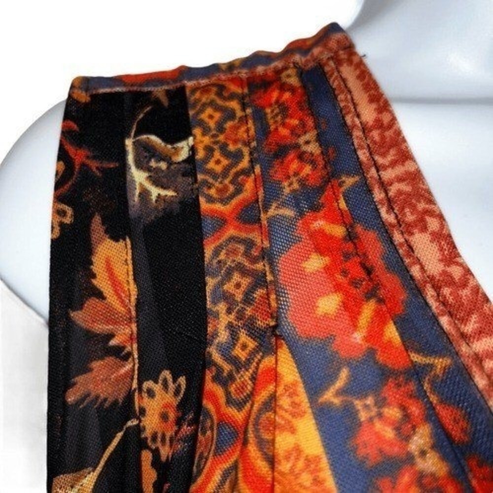 🆕 FREE PEOPLE Havana Mixed Floral Print Mesh Surplice Wrap Top EUC Small - Picture 4 of 7